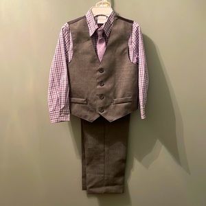 Boys Pants, shirt and tie, and vest